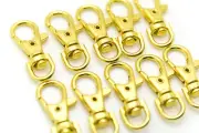 5 pcs Metal Lanyard Hook Gold Swivel Snap For Paracord Lobster Clasp Clips