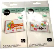 Sizzix Thinlits Hola Gracias Spanish Word Dies Paper Cutting Die Cut Templates