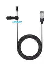 HIXMAN LM2 Omni Lavalier Mic For Audio Technica Wireless Transmitter Hirose 4P