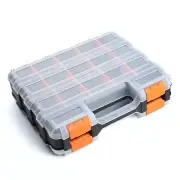 Plastic Tool Box,Double Side Tool Organizer Small Parts Tool Box Hardware Org...