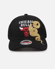 [MITCHELL & NESS] Mitchell & Ness Chicago Bulls 'Year Of The Snake' Mvp Snapback Black - Size ONE ONE Black