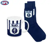 AFL Carlton Heritage Mug & Socks Pack