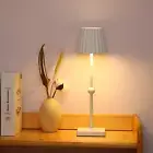 Mushroom Lamp White, 800LM Table Lamp Wireless, 3 Color Stepless Dimming Bedside