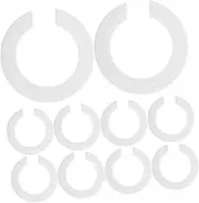 ABOOFAN 10pcs Lamp Shade Adapter Rings Plastic Socket Converter for Easy Lamp Fixture Replacement Versatile Light Socket Rings for Various Lighting Applications