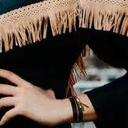 Ingenious Leather Wrap Bracelet Black
