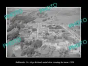 OLD LARGE HISTORIC PHOTO BALLINROBE MAYO IRELAND AERIAL VIEW OF TOWN c1950 1