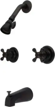 Kingston Brass KB245AX Victorian Twin Handle Tub Shower Faucet Oil Rubbed Bronze