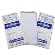 3 Pack Reporters Notebook Spiral Pocket Notepad for Journalists Reporters