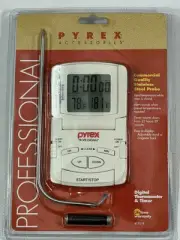 Pyrex Professional Digital Thermometer & Timer 17019 Vintage NIB 1999