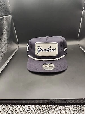 New York Yankees New Era The Golfer Logo Patch Rope Snapback Hat MLB NWT OSFA