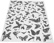 Hohopeti 1 Sheet Professional Underglaze Flower Transfer Paper for Pottery Household Clay Decal Easy Application Ceramic Coloring Paper with Versatile Design and Shapes