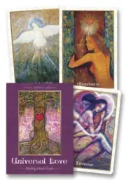 UNIVERSAL LOVE HEALING ORACLE CARDS Kit Card Deck Book Tarot Boxed Set