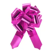 10pcs 4" Metallic Large Big Pull Bow Gift Wrapping Bows Ribbon, Rose Red