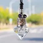 Refillable Pendant Glass Bottle Empty Glass Diffuser Bottles Car Decoration