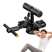 Sit-Up Device, Adjustable Height Suction Cup, ABS Exercise Equipment, Multifunctional Core Trainer, Portable Fitness Tool (Black), Home Workplace Gym Workout, Black