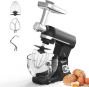 Advwin 6 in 1 Stand Mixer, 1400W 5.5L Kitchen Food Mixer, 6 Speed with Tilt-Head