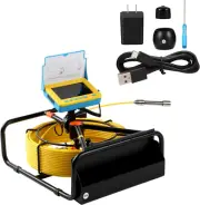 Sewer Camera, 4.3" Pipe Drain Inspection Camera with DVR Function & Snake Cable,