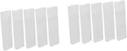 Beavorty 2sets Portable Tongue Scraper Box Travel Storage Access Cleaning Tools Holder Reusable Plastic Organizer 5pcs*2
