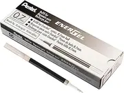 Pentel Refill Ink for EnerGel Liquid Gel Pen, 0.7 mm Needle Tip, Black Ink (Pack of 12)