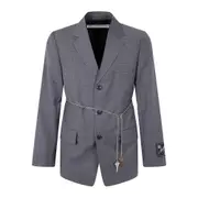 [Alexander Wang] Alexander Wang Detachable Chain-link Blazer S GREY
