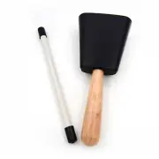 Metal Steel Cowbell Mallet With Stick Drum Percussion Instrument Musical Gift F
