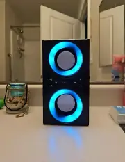 Bluetooth Speakers Wireless Outdoor 80dB Loud Stereo Sound Beat-Driven Lights