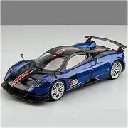 Scale Finished Model Car 1:18 Scale for Pagani Huayra BC Alloy Diecast Car Model Exquisite Replica Vehicle Static Display Collector Die-cast Vehicle(Blue)