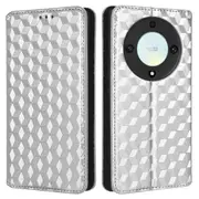For Honor Magic 5 Lite 5g /x9a 5g / X40 5g Phone Leather Case Wallet Stand Imprinted Rhombus Pattern Phone Cover