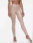 NEW Athleta Elation Shimmer Shine Tight Powervita Pink Mocha Latte Size Medium