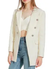 [Belle & Bloom] Princess Polina Tweed Blazer in Cream