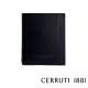 【Cerruti 1881】限量2折 義大利頂級小牛皮6卡短夾皮夾 CEPU05427M 全新專櫃展示品(黑色 贈原廠送禮提袋)