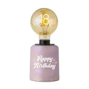 18 Filament Glass Pearlescent Base Indoor LED Globe Lamp Home Decor 43x34cm