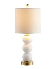 JONATHAN Y February 21in Glass Metal LED Table Lamp