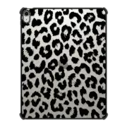 iPad Air 13-inch (M2/M3) iPad Impact Case Black Transparent Leopard Print