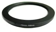 Zykkor Step-down camera adapter ring 72-58 72mm-58mm Metal Anodized, US Seller!
