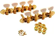 Hellery Guitar Tuning Pegs Mandolin Tuners 4 Left and 4 Right Easy to Use Instrument Accessories for Banjo 8 Strings Mandolin, Gold