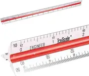 Triangular Engineering Scale Aluminum Ruler for Architects, Engineers and Studen
