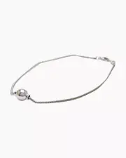 Cape Cod Single Ball Sterling Silver Snake Chain Anklet Elegant Jewelry