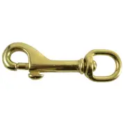 1/2" x 3" Brass Swivel Bolt Snap Hooks (2 pcs.)
