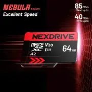 MT30 64GB Micro SDXC Memory Card + SD Adapter, Read Speed up to 85 MB/s, A2 NEW