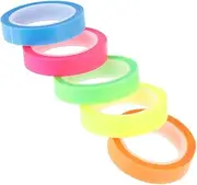 TEHAUX Japanese Stationery 5 Rolls of Highlight Tape Removable Book Tabs for Annotating Aesthetic Page Markers Enhance Your Reading Experience