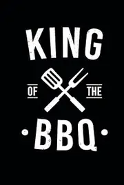 King of the BBQ: Notebook with lined pages.