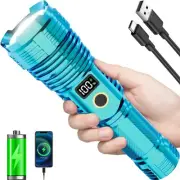 Flashlights High Lumens Rechargeable, 2000LM LED Super Bright Flash Light, Zo...