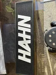 Hahn Beer Dimpled Rubber Bar Mat/Runner Genuine ￼Brand New - Man Cave Bar Shed