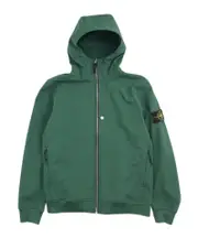 Stone Island Logo Patch Zip-Up Hooded Jacket XL,L,M Green