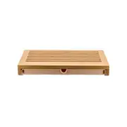 "Sbriciola" Bread Board in Bamboo Wood With Crumb Catcher in Thermoplastic Re...