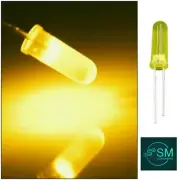 100PCS 5mm High Colloid YELLOW Colour Diffused LED Light Emitting Diodes DIY