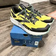 NEW Brooks Divide 4 Light Trail Men Shoe- Lemon Chrome/Black/Spring Bud- SZ 9M