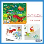 AMOS GLASS DECO DINOSAUR SET 玻璃裝飾貼紙和太陽裝飾恐龍套裝 (韓國兒童著色藝術遊戲)