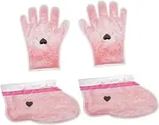 [PENIKOKO] 2Pairs Paraffin Wax Hand Feet Covers Moisturizing Spa Gloves for Home Treatment Durable Lightweight Wax Therapy Accessories for Healthy Skin
